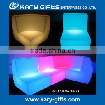 Modern Design Rechargeable LED Chair, Stools, Light Up Sofa