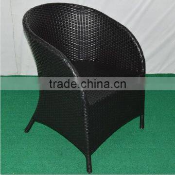 Outdoor Furniture Black PE Rattan Armchair photo-2