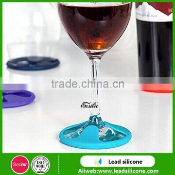 Wine Glass Silicone Cup Coaster,Cup Mat,Silicone Cup Mat