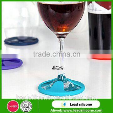 Silicone Wine Coasters Non Spill Lid Mug Cup Drink Placemats Mat