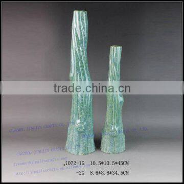 Blue Tree Modern Glazed Stoneware Vase photo-2