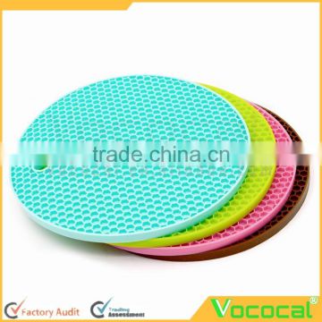 Small Round Silicone Honeycomb Pot Holder Placemat Cup Mat Coaster Place Mat