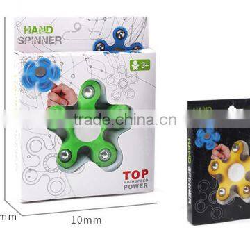 Factory Direct Sales Anti Stress 5 Wings Flower Shape Plastic Fidget Spinner With Retail Pakage photo-5