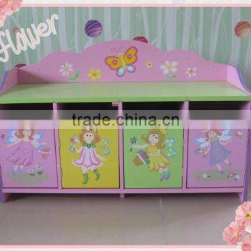 kids lovely green wooden shoe cabinet