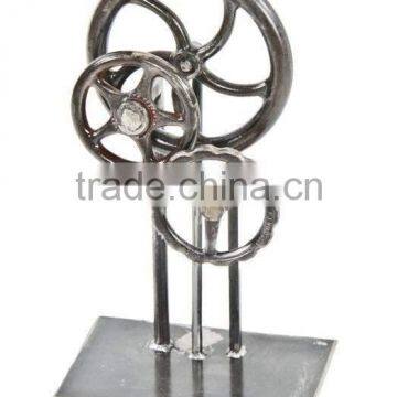 handmade antique metal sculpture