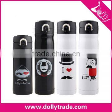 Custom Printed Logo Stainless Steel Leak Proof Vacuum Cup for Office