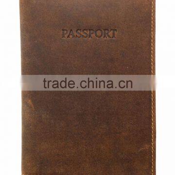 Top Quality Grain Leather Passport Holder Simple Travel Passport Holder photo-2