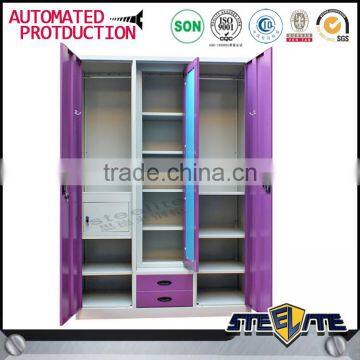 Bedroom Closet Steel Indian Dressing Clothes Designs Wardrobe Cabinet photo-3