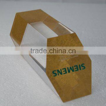 Custom Cylinder Bevel POP Acrylic Paperweigt photo-6