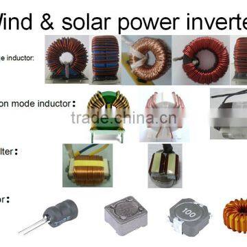 Wind & solar power inverter toroidal common mode choke