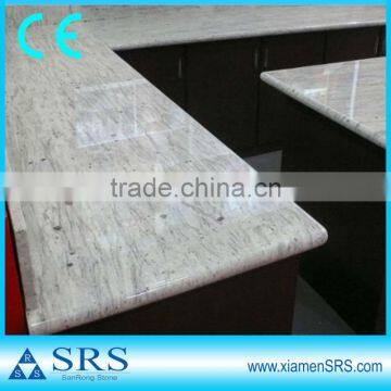 Popular kitchen white granite veneer countertop