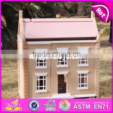 2017 New Design Lovely Wooden Girls Dollhouse for Sale W06A237 photo-4