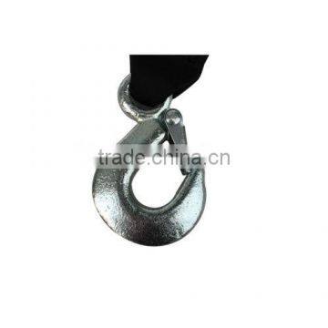 Winch strap with zinc hook