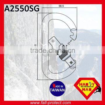 25KN Screw Lock O Type Mountain Climbing Carabiner Made Of Aluminum photo-4
