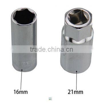 Berrylion 16mm CRV 1/2"DR spark plug socket with polished design