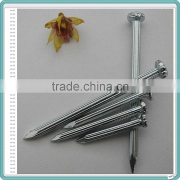 Hardened Galvanized Steel Grooved Shank Concrete Nail Factory