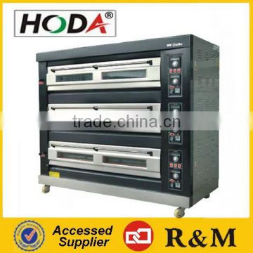 Best selling 3 deck electric commercial pizza oven