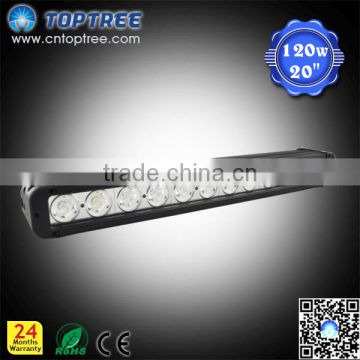 High quality 120w led car light bar spotlight 20inch offroad bull bar led light bar