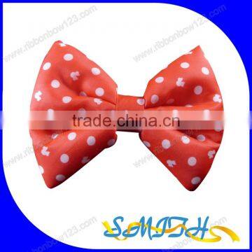 MSD Big red ribbon bow tie with white dots for garment accessories