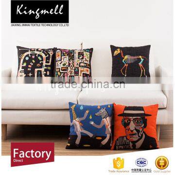 factory directly sell customized cartoon abstract design cushion