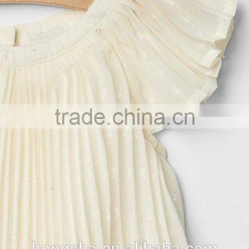 Fancy One Year Old Baby Party Eyelet Flutter Dresses For Baby Girl HSD5050 photo-3