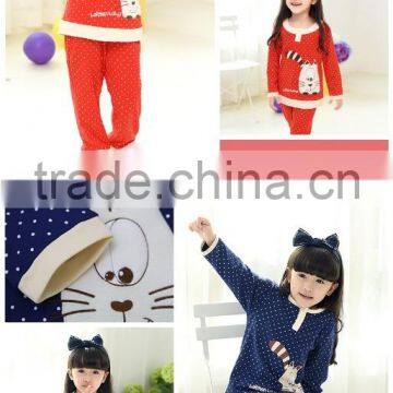 Children Cotton Warm Sleepwear Family Pajamas photo-2