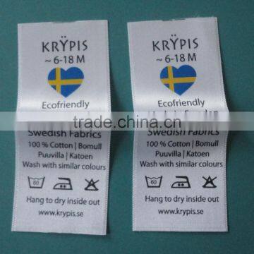 China Cheap Wash Care Labels for Clothing Garment Printing Labels photo-5