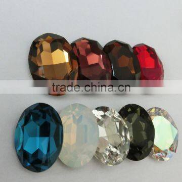 Colorful Loose Fancy Stones Glass Gemstone 13*18mm Rhinestone for Phone Case Decoration photo-6