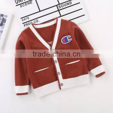 Cheap Knitwear Direct Manufactures Classical School Uniforms Style Knit Wool Cardigan Sweaters photo-3