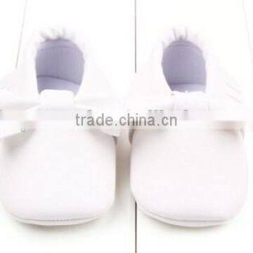 High Quality Leather Design Baby Walker Shoes Toddler Girls Soft Shoes photo-4