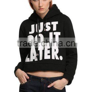 2016 Best Sell New Fashion Custom Crop Top Lady Hoodies photo-5