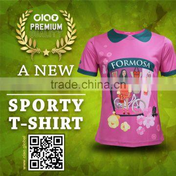 Custom design polyester t-shirt sublimation with 3D printing for sports jersey