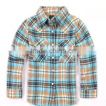 R&H Casual colorful Plaid BOYS shirts with long sleeve