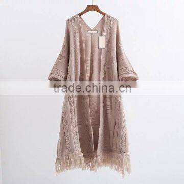 Custom design lady elegant long knit pashmina scarves wholesale