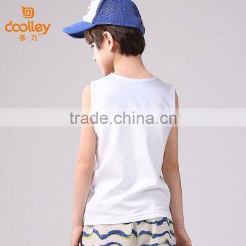 Summer Wholesale Boys Sleeveless t Shirt 100% Cotton Kids Sleeveless t Shirt Chidren Vest photo-4