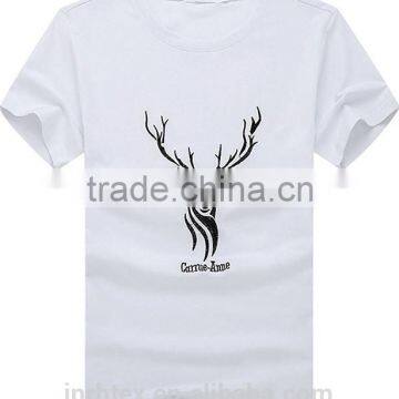 Custom 100% Polyester David's Deer Design Printing T-shirt photo-2