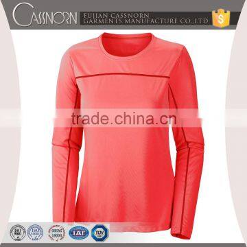 Fancy Soft Design Long Sleeve Woman T-shirt With Flatlock photo-3