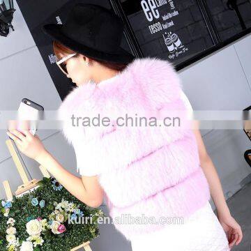 Super Quality and Low Price Real Full Pelt Fox Fur Vest Short Fur Vest Genuine Leather Gilet For Women Natural Fox Fur Coat photo-6