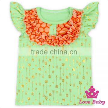 Formal Sleeveless Tops Wholesale Baby Sleeveless Shirts Ruffle Cap Sheeveless Top Wholesale Kids Tank Top photo-2