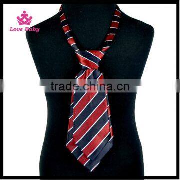 Color Stripy Boys Silk Neckties Wholesale Kids Christian Neckties Reversible Neckties photo-2