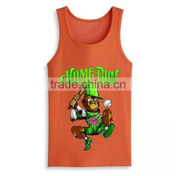 Wholesale Cheap Printed Design Screen Printing Custom Stringer Bodybuilding Tank Top photo-3