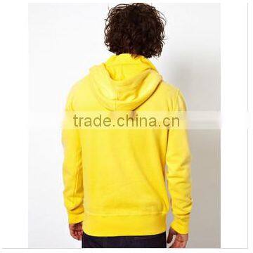 Super Quality Yellow Blank Bulk the Fleece Clothing With Kangaroo Pocket photo-2