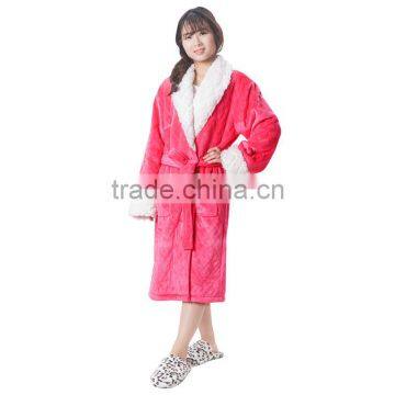 robe gown sets women fleece teen girls sexy sleepwear