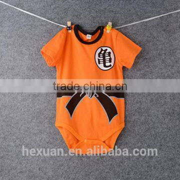 Cute Baby Boy Romper Short Sleeve Cotton Jumpsuit Baby Cartoon photo-3
