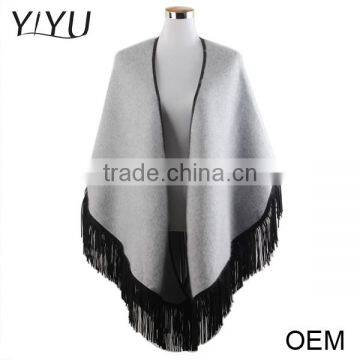 Cashmere Poncho Capes,Winter Women Tassel Ponchos