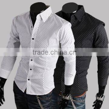 Wholesale Men Fashion Casual Long Sleeve Slim Fit Shirts Stylish Dress photo-4