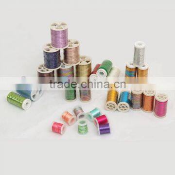 DIY accesory Thread spun metallic yarn multi colors