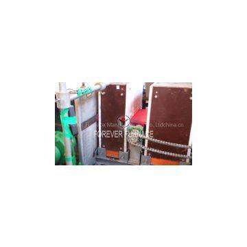 Steel slab induction heating furnace
