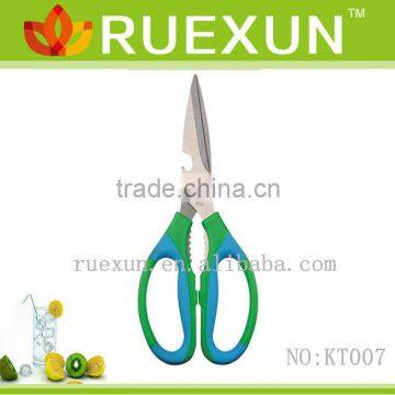 KT007 8.5" Hot Sale Stainless Steel Kitchen Scissors With Color pp Handle