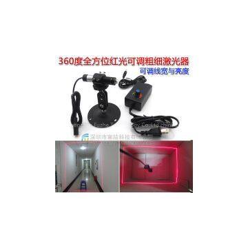 FU650360AL100-GD16 360 degree line laser red 650-665nm 100mW adjustable focus circle laser